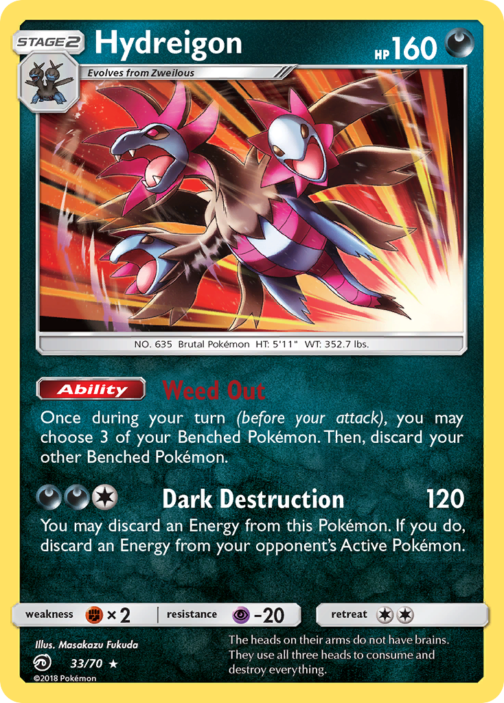 Hydreigon (33/70) [Sun & Moon: Dragon Majesty] | Good Games Cannington
