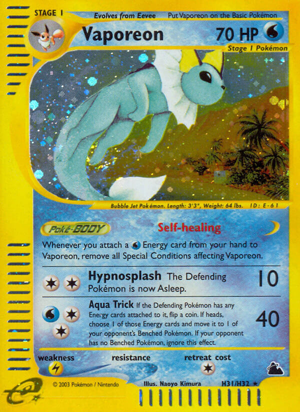 Vaporeon (H31/H32) [Skyridge] | Good Games Cannington