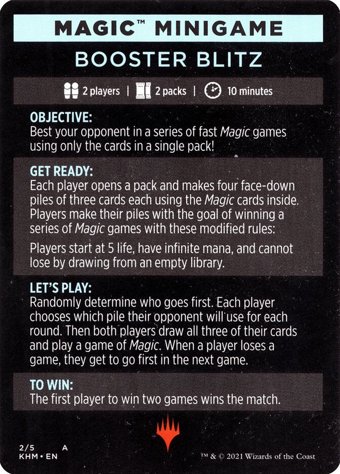 Booster Blitz (Magic Minigame) [Kaldheim Minigame] | Good Games Cannington