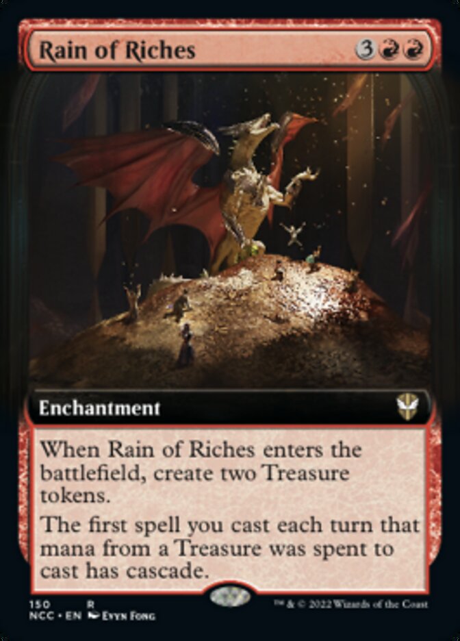 Rain of Riches (Extended Art) [Streets of New Capenna Commander] | Good Games Cannington