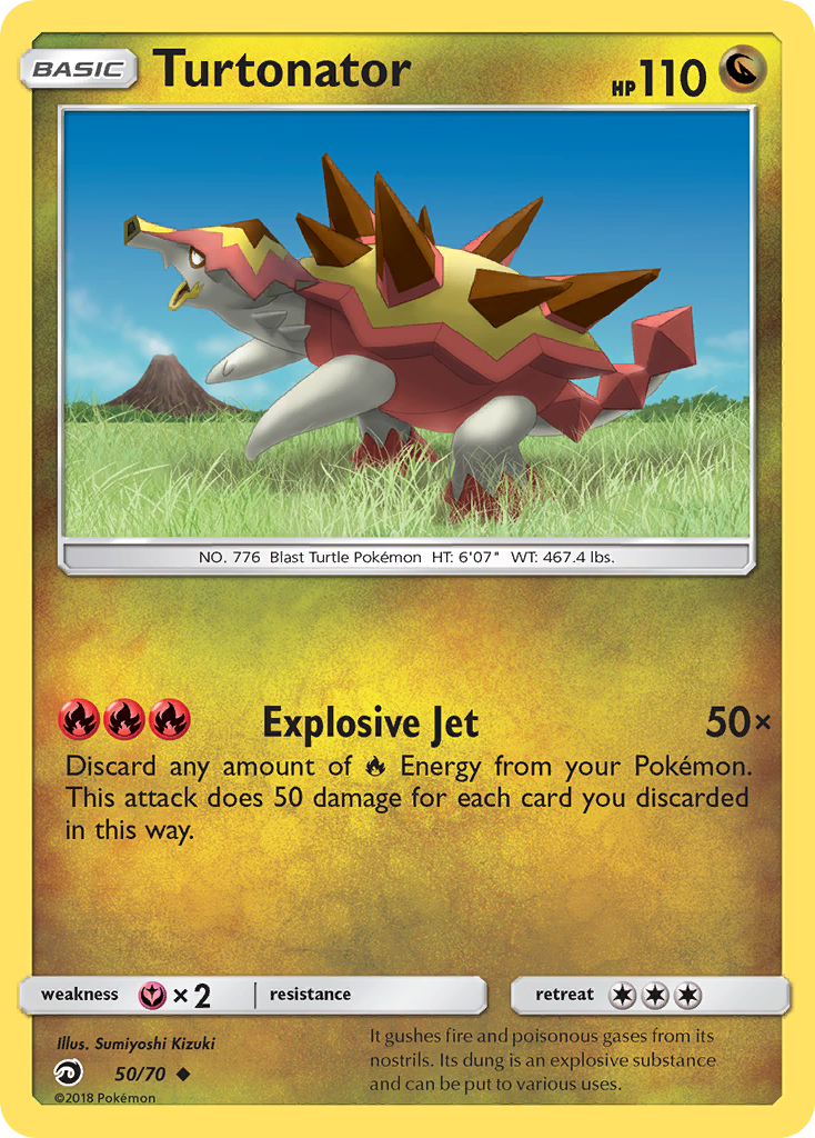 Turtonator (50/70) [Sun & Moon: Dragon Majesty] | Good Games Cannington