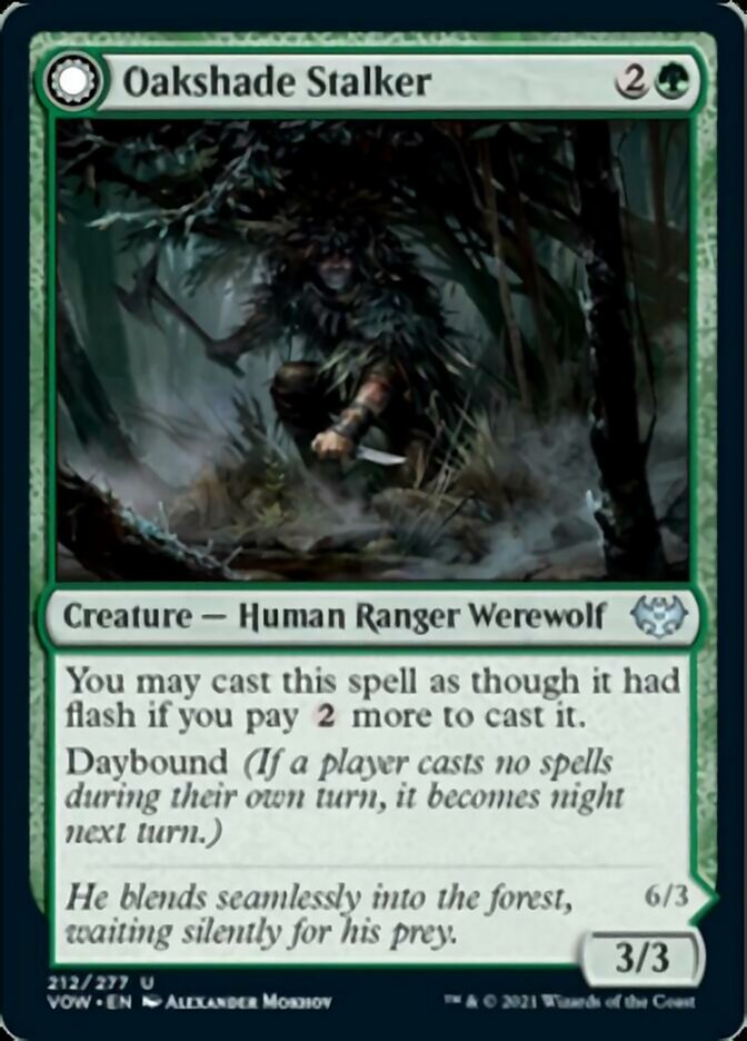 Oakshade Stalker // Moonlit Ambusher [Innistrad: Crimson Vow] | Good Games Cannington
