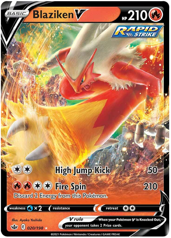 Blaziken V (020/198) [Sword & Shield: Chilling Reign] | Good Games Cannington