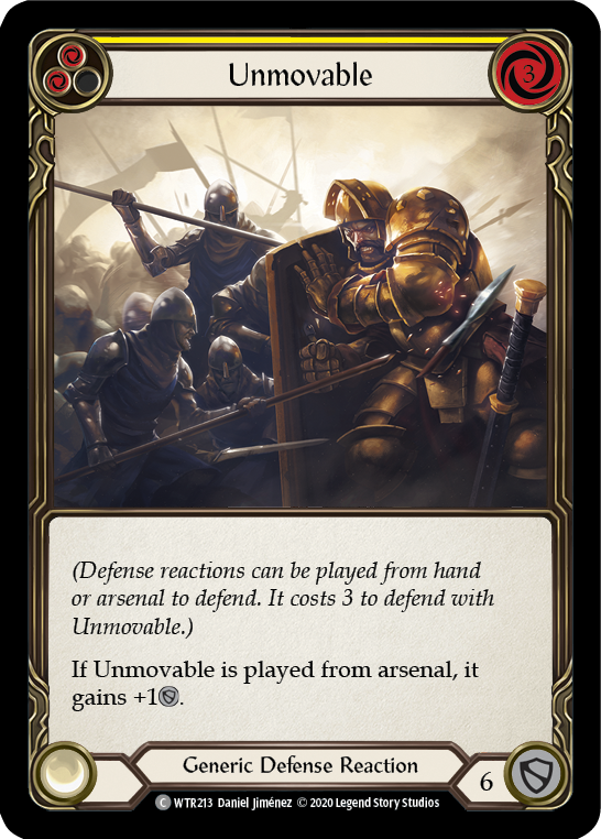 Unmovable (Yellow) [U-WTR213] (Welcome to Rathe Unlimited)  Unlimited Normal | Good Games Cannington