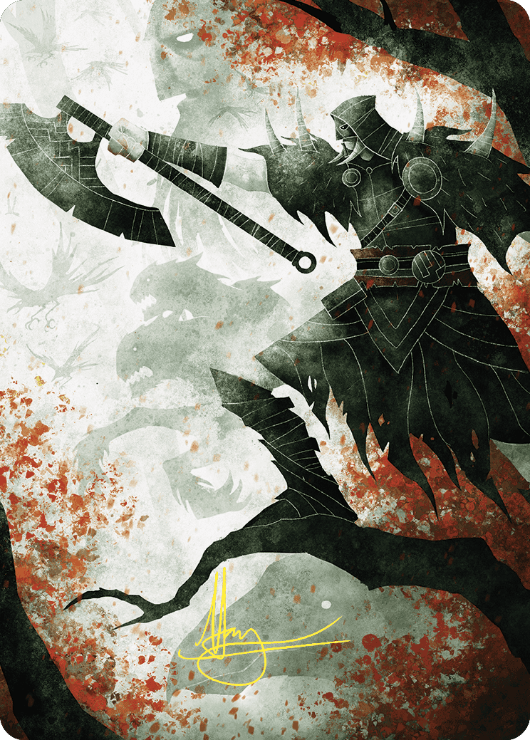 Garruk's Uprising Art Card (Gold-Stamped Signature) [Wilds of Eldraine Art Series] | Good Games Cannington