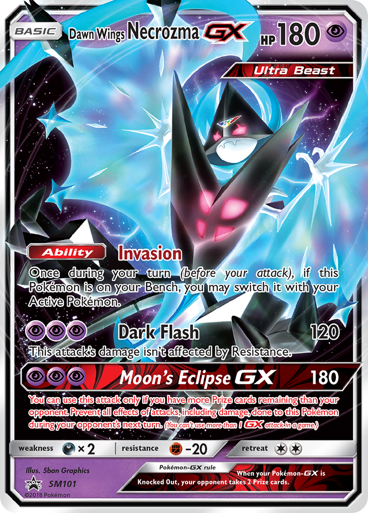 Dawn Wings Necrozma GX (SM101) [Sun & Moon: Black Star Promos] | Good Games Cannington