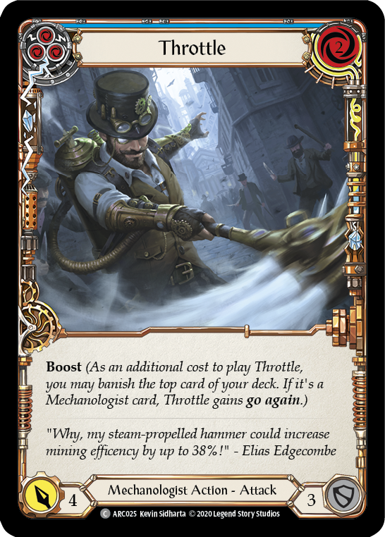 Throttle (Blue) [U-ARC025] Unlimited Rainbow Foil | Good Games Cannington