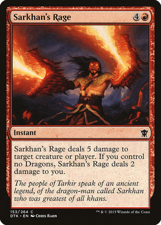 Sarkhan's Rage [Dragons of Tarkir] | Good Games Cannington