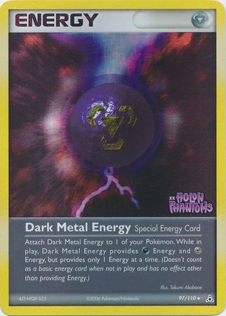 Dark Metal Energy (97/110) (Stamped) [EX: Holon Phantoms] | Good Games Cannington