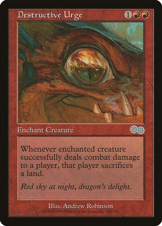 Destructive Urge [Urza's Saga] | Good Games Cannington