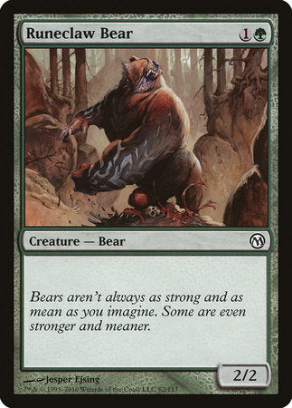 Runeclaw Bear [Duels of the Planeswalkers] | Good Games Cannington