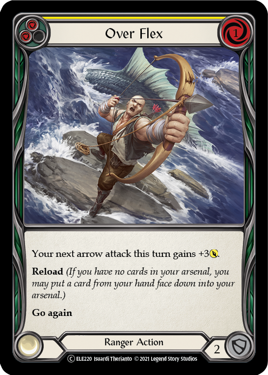Over Flex (Yellow) [U-ELE220] Unlimited Rainbow Foil | Good Games Cannington