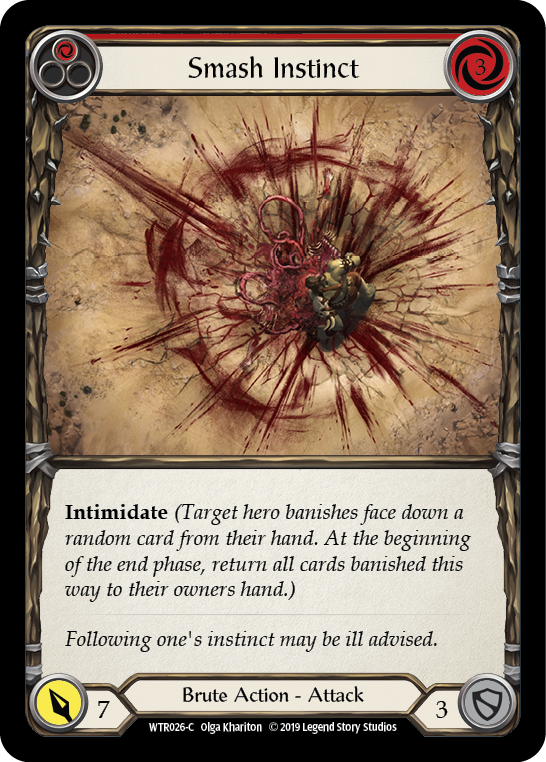 Smash Instinct (Red) [WTR026-C] Alpha Print Normal | Good Games Cannington