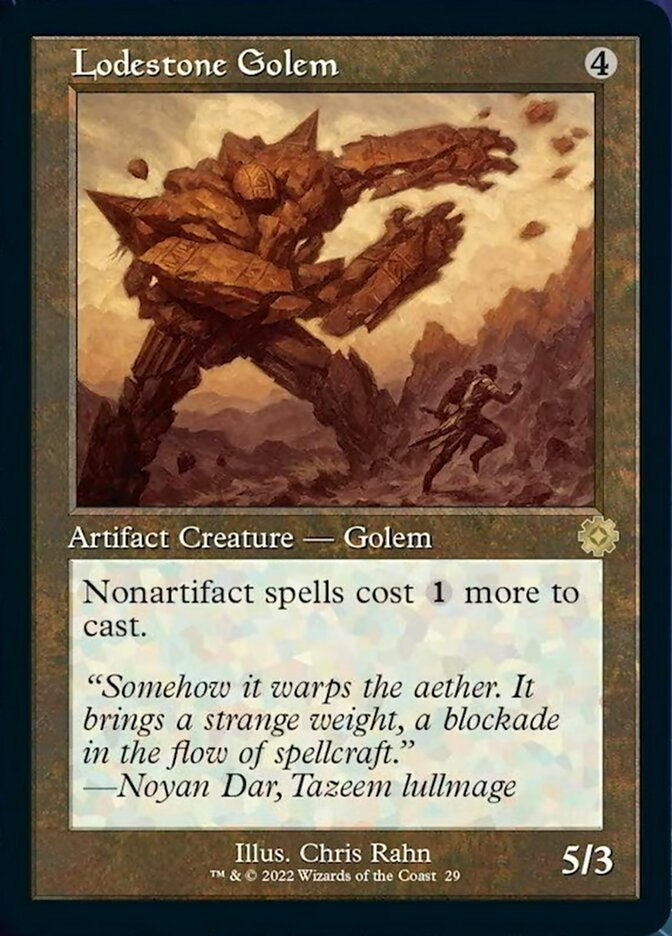 Lodestone Golem (Retro) [The Brothers' War Retro Artifacts] | Good Games Cannington
