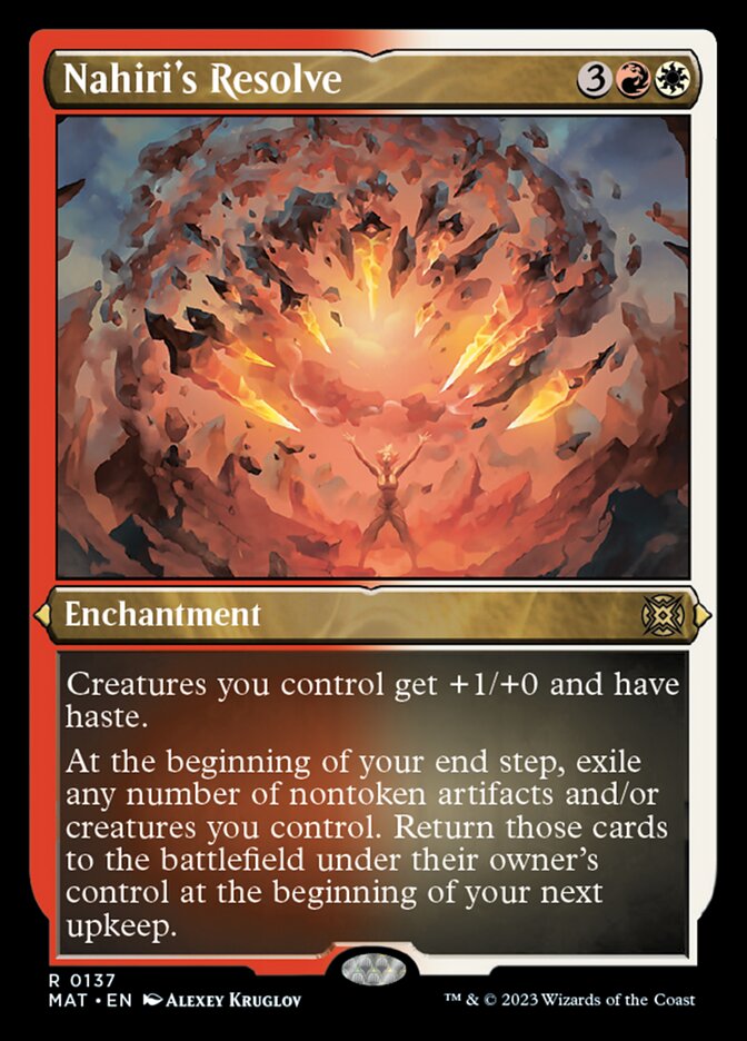 Nahiri's Resolve (Foil Etched) [March of the Machine: The Aftermath] | Good Games Cannington