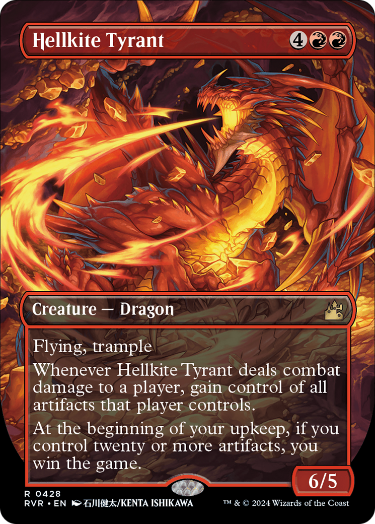 Hellkite Tyrant (Anime Borderless) [Ravnica Remastered] | Good Games Cannington