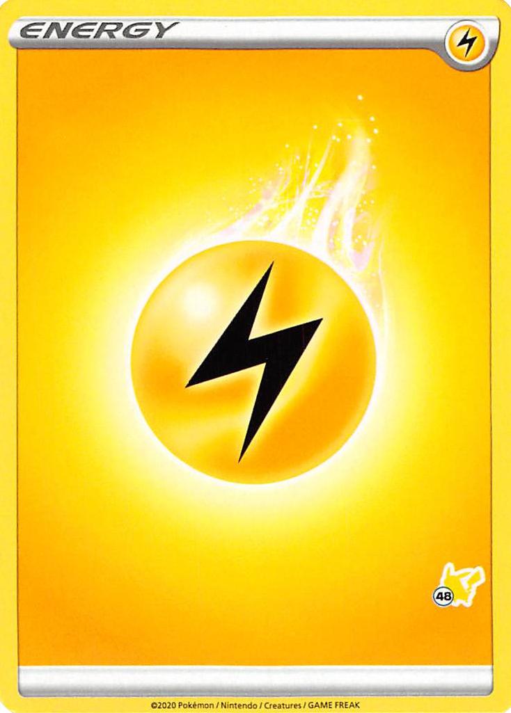 Lightning Energy (Pikachu Stamp #48) [Battle Academy 2022] | Good Games Cannington
