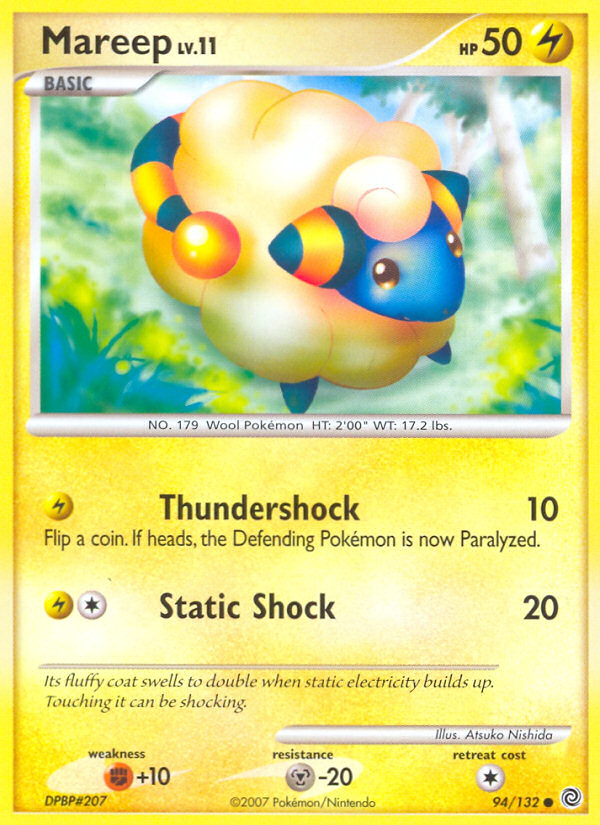 Mareep (94/132) [Diamond & Pearl: Secret Wonders] | Good Games Cannington