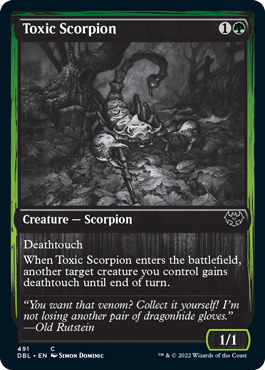 Toxic Scorpion [Innistrad: Double Feature] | Good Games Cannington
