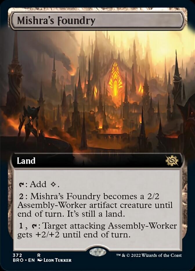 Mishra's Foundry (Extended Art) [The Brothers' War] | Good Games Cannington