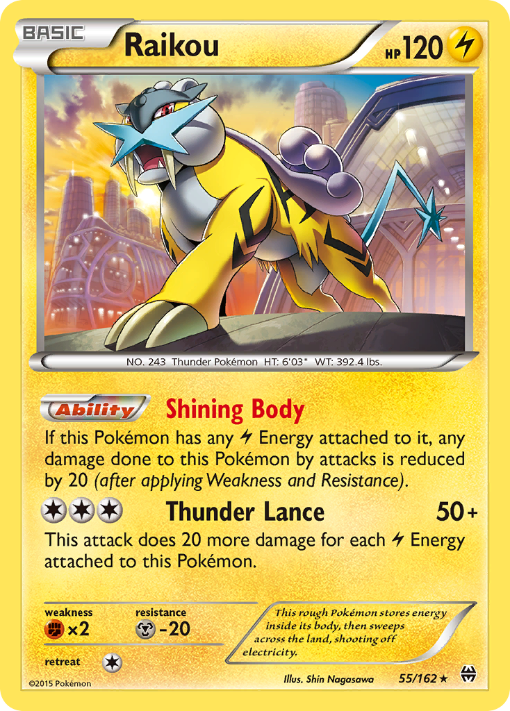 Raikou (55/162) [XY: BREAKthrough] | Good Games Cannington
