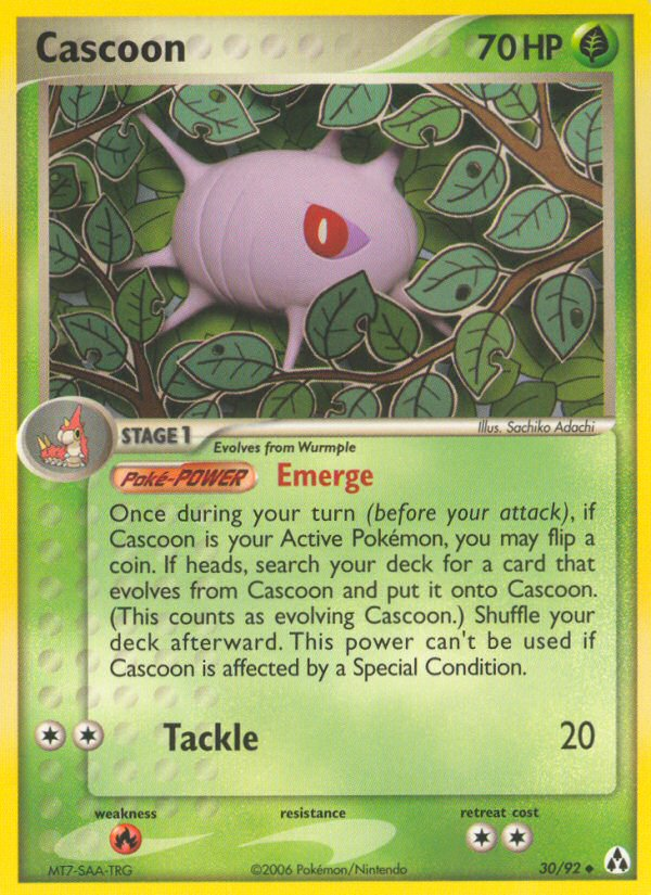 Cascoon (30/92) [EX: Legend Maker] | Good Games Cannington