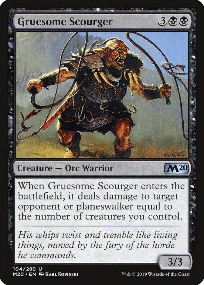 Gruesome Scourger [Core Set 2020] | Good Games Cannington
