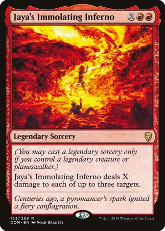 Jaya's Immolating Inferno [Dominaria] | Good Games Cannington