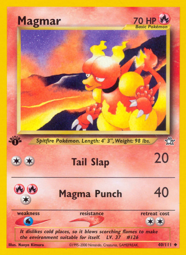 Magmar (40/111) [Neo Genesis 1st Edition] | Good Games Cannington