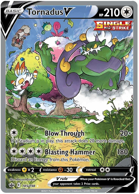 Tornadus V (185/198) [Sword & Shield: Chilling Reign] | Good Games Cannington