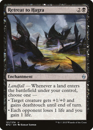 Retreat to Hagra [Battle for Zendikar] | Good Games Cannington