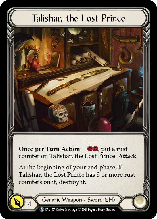 Talishar, the Lost Prince [U-CRU177] Unlimited Normal | Good Games Cannington