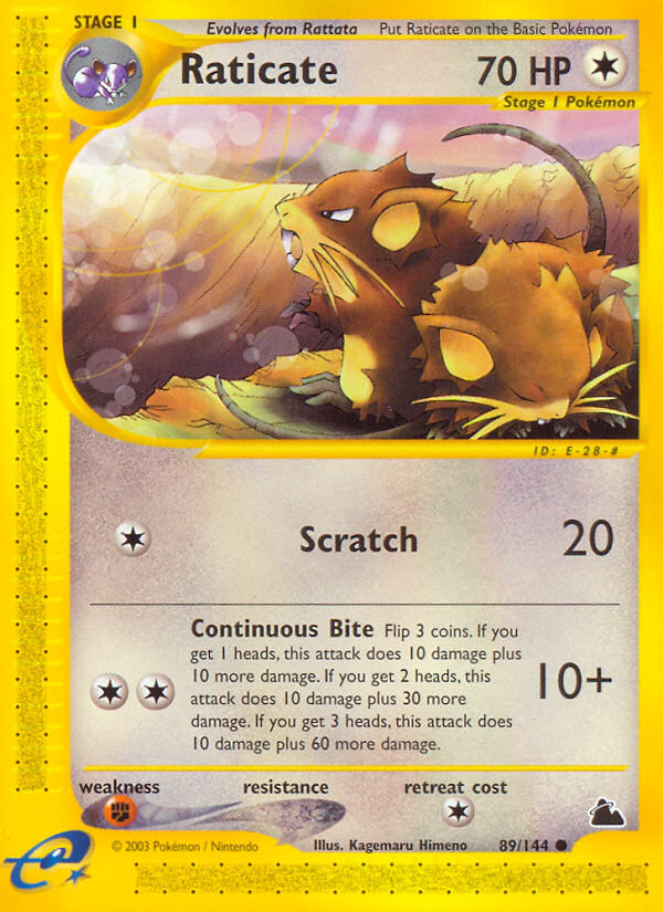 Raticate (89/144) [Skyridge] | Good Games Cannington