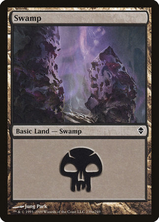 Swamp (239a) [Zendikar] | Good Games Cannington