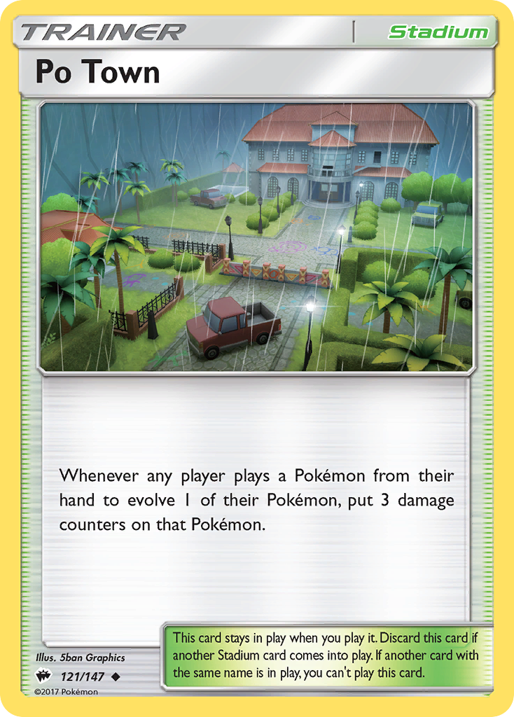 Po Town (121/147) [Sun & Moon: Burning Shadows] | Good Games Cannington