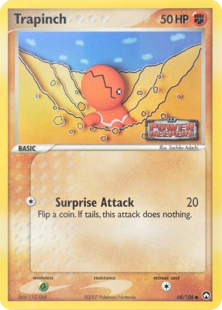 Trapinch (68/108) (Stamped) [EX: Power Keepers] | Good Games Cannington