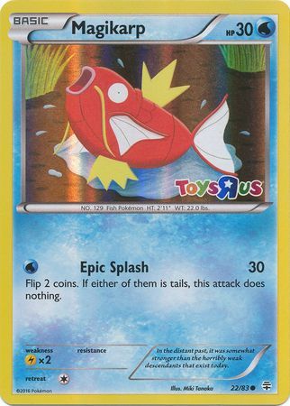 Magikarp (22/83) (Toys R Us Promo) [XY: Generations] | Good Games Cannington