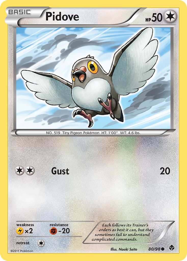 Pidove (80/98) [Black & White: Emerging Powers] | Good Games Cannington