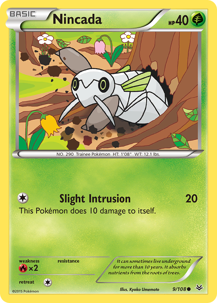Nincada (9/108) [XY: Roaring Skies] | Good Games Cannington