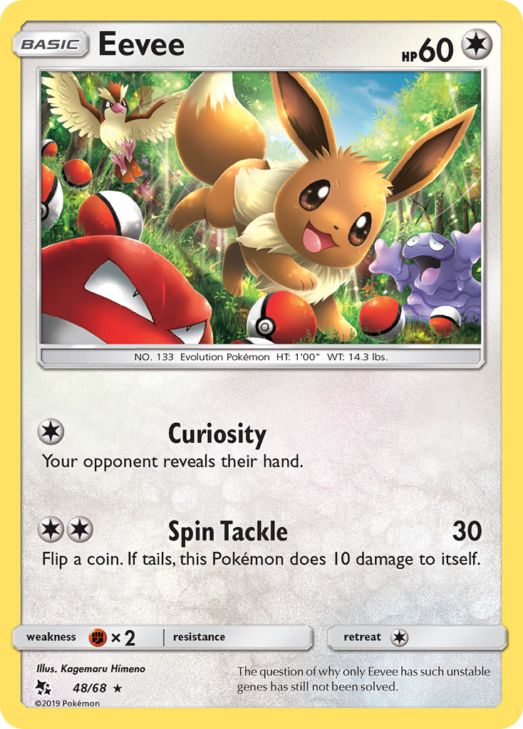 Eevee (48/68) [Sun & Moon: Hidden Fates] | Good Games Cannington