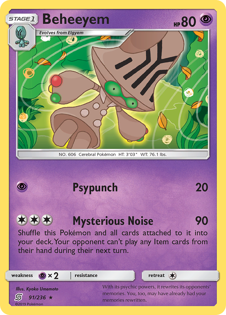 Beheeyem (91/236) [Sun & Moon: Unified Minds] | Good Games Cannington