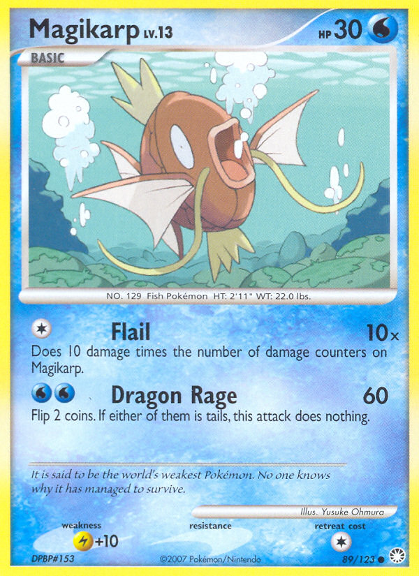 Magikarp (89/123) [Diamond & Pearl: Mysterious Treasures] | Good Games Cannington