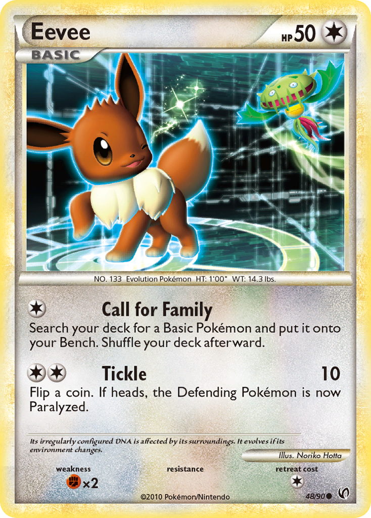 Eevee (48/90) [HeartGold & SoulSilver: Undaunted] | Good Games Cannington