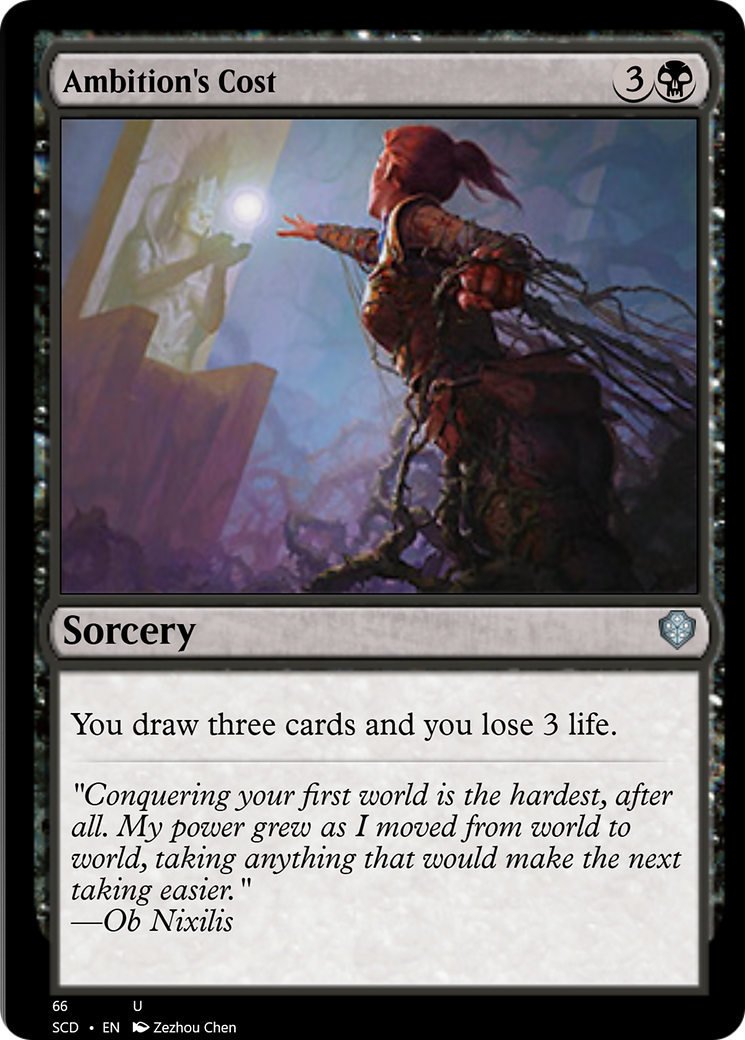 Ambition's Cost [Starter Commander Decks] | Good Games Cannington