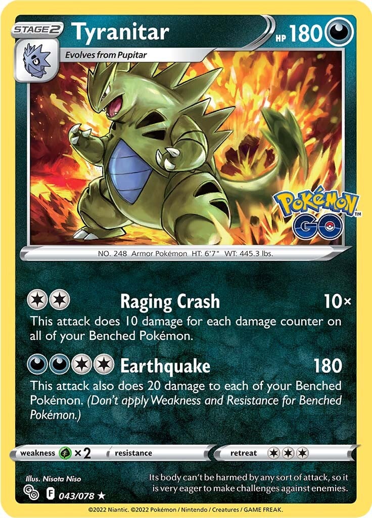 Tyranitar (043/078) [Pokémon GO] | Good Games Cannington