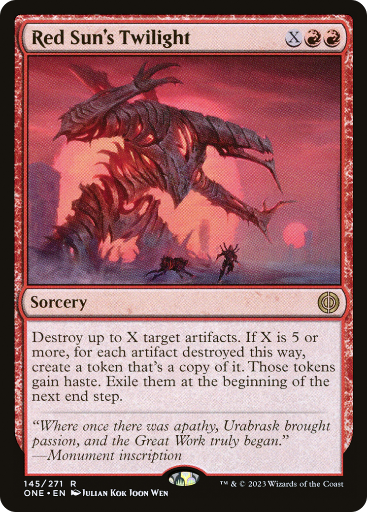 Red Sun's Twilight [Phyrexia: All Will Be One] | Good Games Cannington