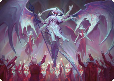 Atraxa, Grand Unifier Art Card [Phyrexia: All Will Be One Art Series] | Good Games Cannington