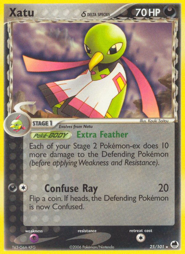 Xatu (25/101) (Delta Species) [EX: Dragon Frontiers] | Good Games Cannington
