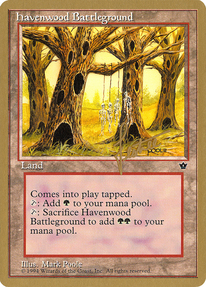 Havenwood Battleground (Bertrand Lestree) [Pro Tour Collector Set] | Good Games Cannington