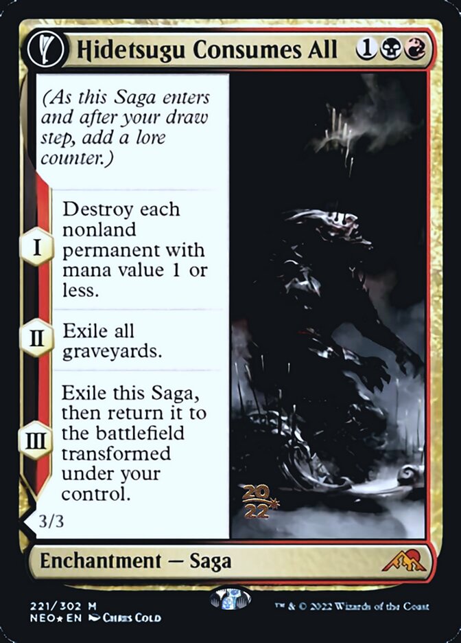 Hidetsugu Consumes All // Vessel of the All-Consuming [Kamigawa: Neon Dynasty Prerelease Promos] | Good Games Cannington